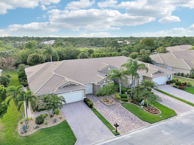 aerial view with a view of trees