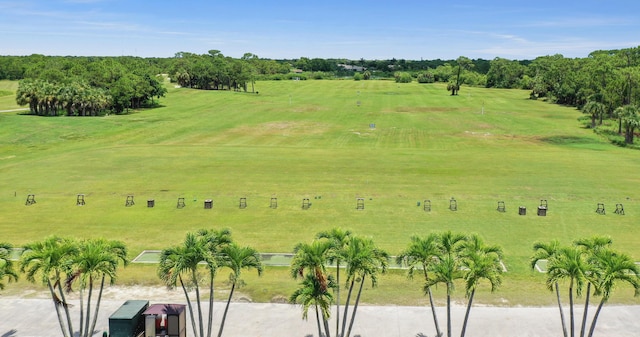 aerial view with a rural view