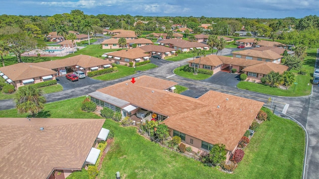 aerial view featuring a residential view