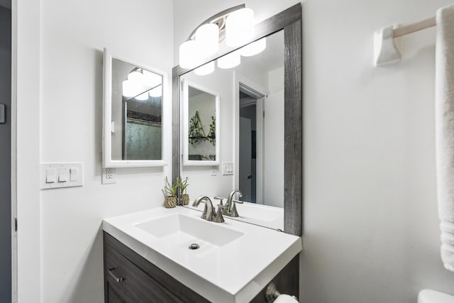 bathroom featuring vanity