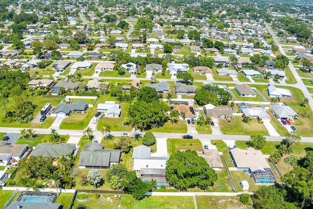 aerial view featuring a residential view