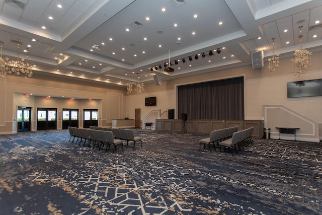 community lobby with visible vents
