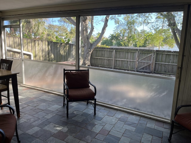 view of sunroom / solarium