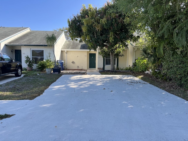 view of front of property with stucco siding