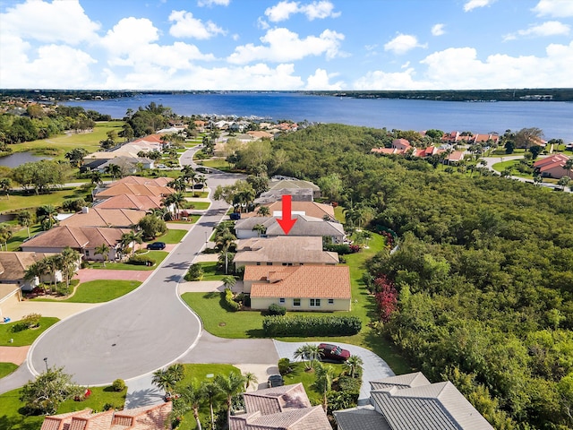 3190 SE Carrick Green Ct, Port Saint Lucie, FL 34952 - aerial view of residential area featuring a nearby body of water