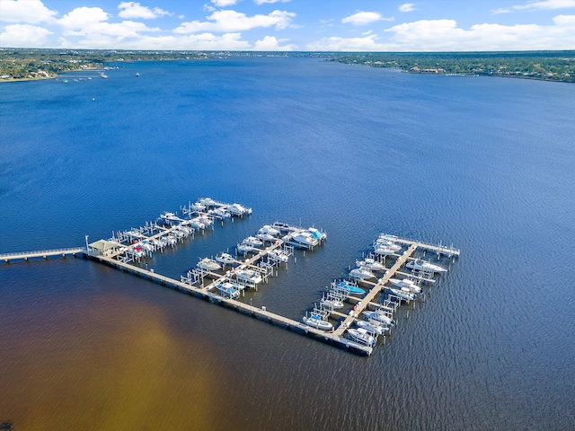 3190 SE Carrick Green Ct, Port Saint Lucie, FL 34952 - aerial view of a large body of water and numerous boat docks