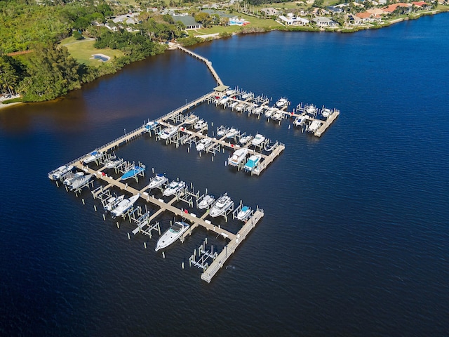 3190 SE Carrick Green Ct, Port Saint Lucie, FL 34952 - bird's eye view of a nearby body of water and numerous boat docks