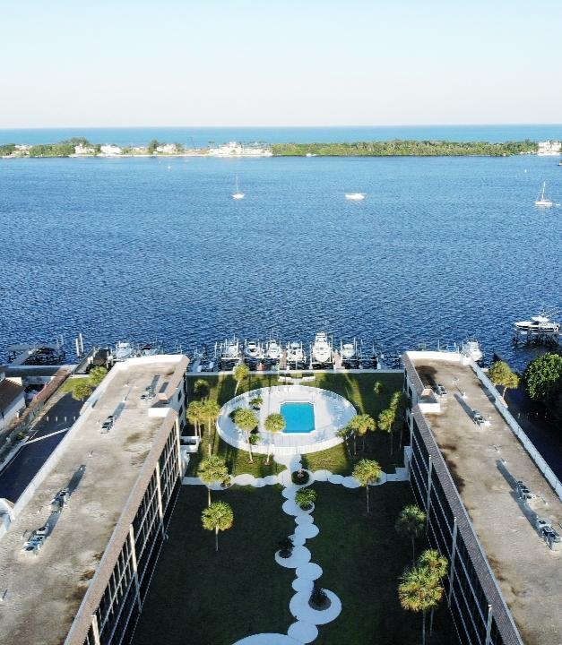 2424 N Federal Hwy Unit 106, Boynton Beach, FL 33435 - bird's eye view with a water view