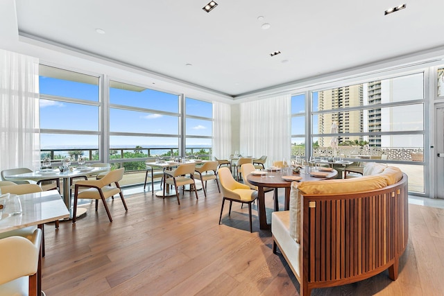 interior space featuring a tray ceiling