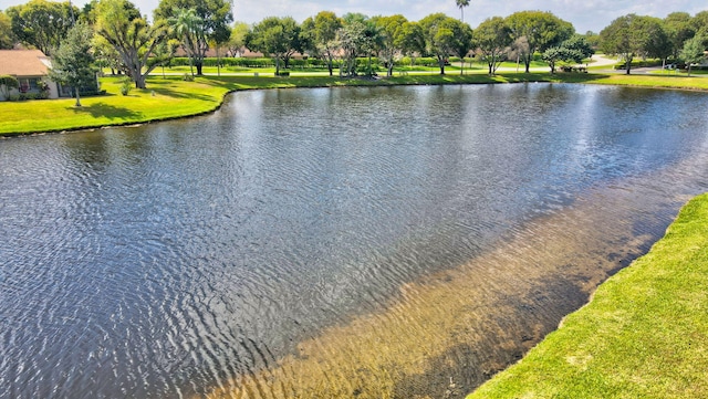 view of water feature