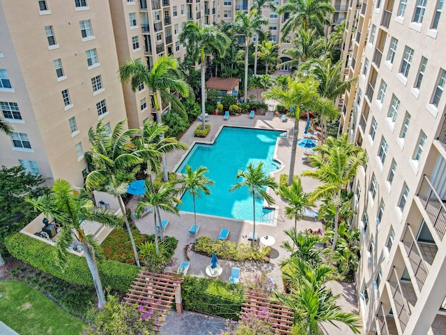 view of pool