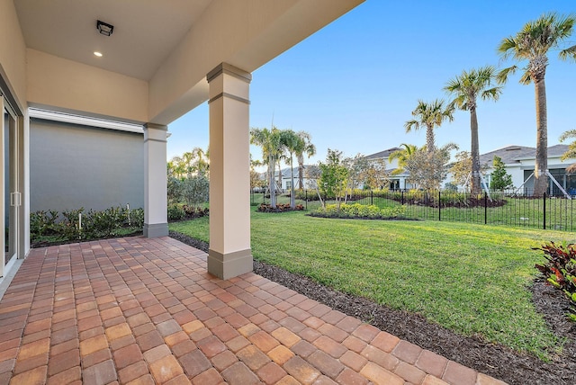 view of patio / terrace with fence