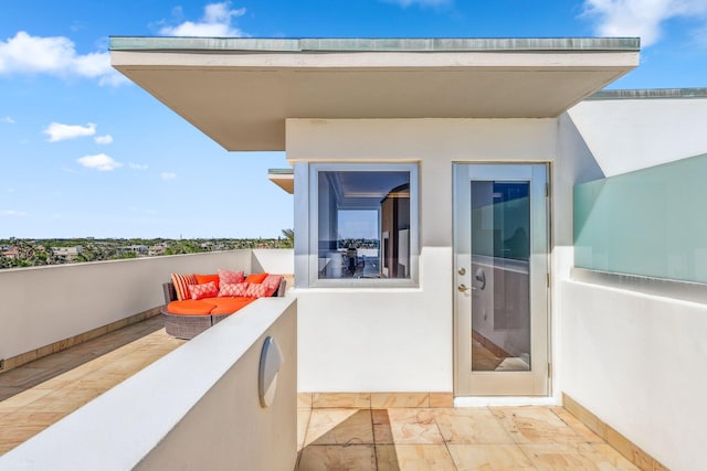 balcony with outdoor lounge area