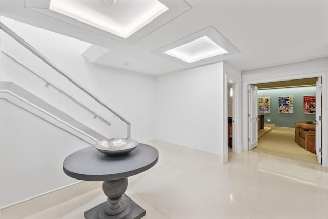 interior space featuring tile patterned floors