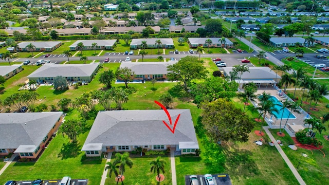 bird's eye view featuring a residential view