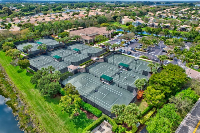 aerial view featuring a residential view