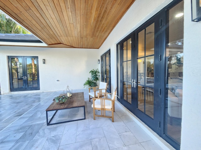 view of patio / terrace with french doors