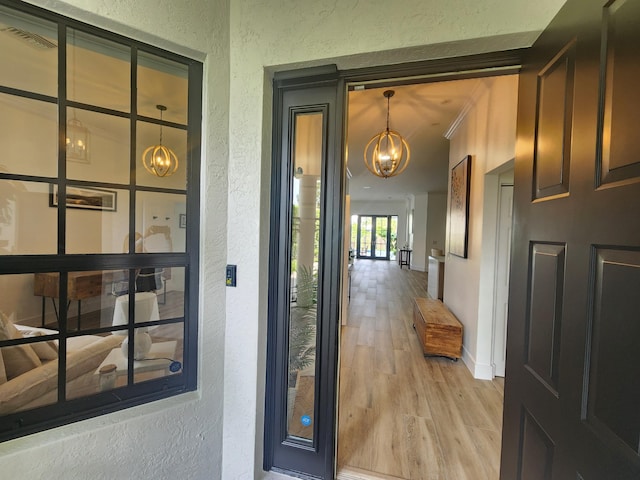 doorway to property featuring visible vents