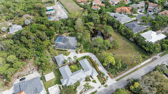 aerial view featuring a residential view