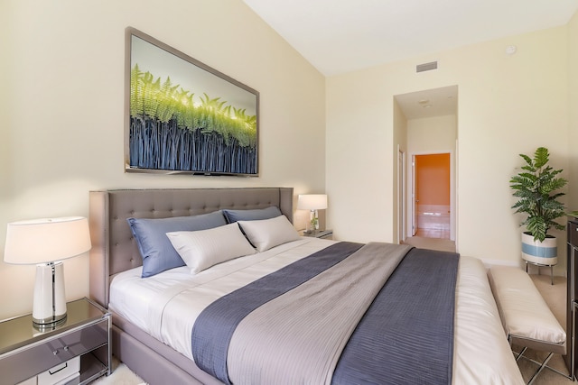 bedroom with visible vents