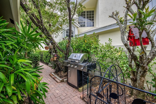 view of patio / terrace with area for grilling