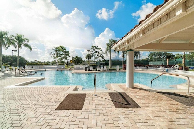 pool featuring a patio