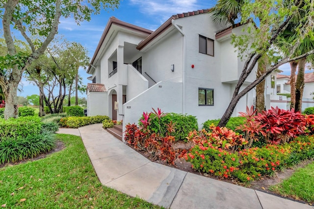 view of property exterior featuring stucco siding