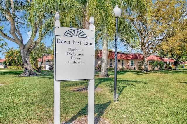 233 Down E Ln, Lake Worth, FL 33467 - community / neighborhood sign with a yard
