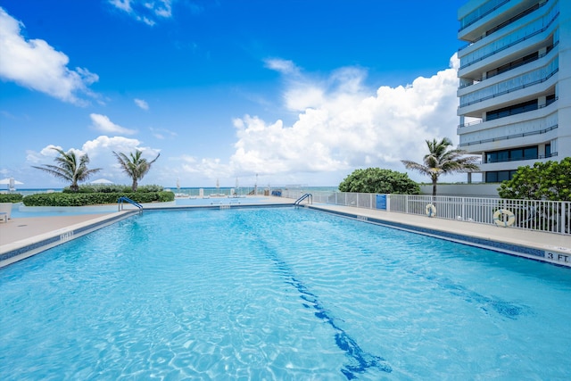 pool with fence