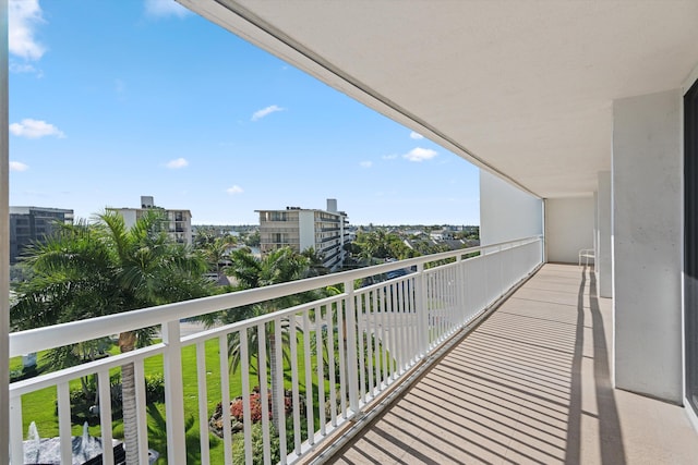 view of balcony