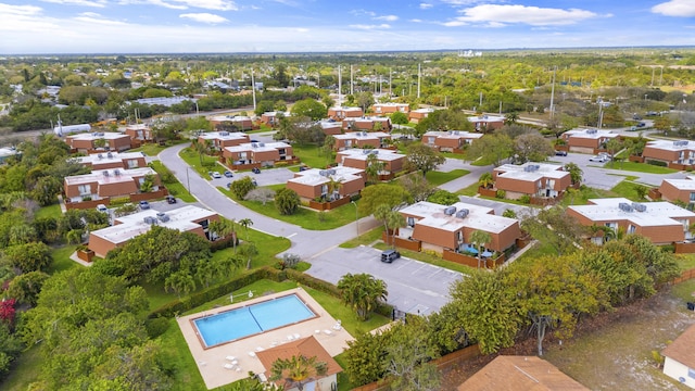 birds eye view of property featuring a residential view