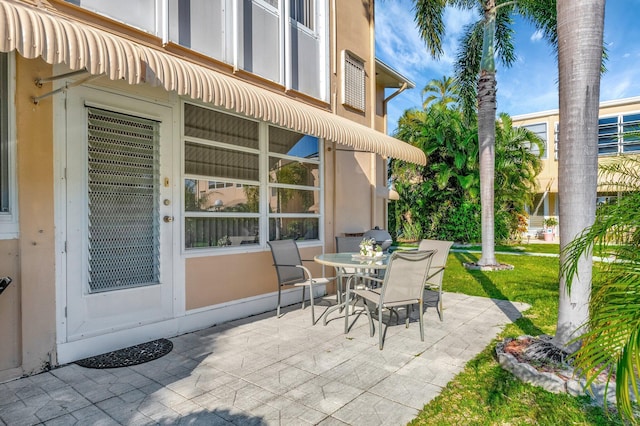 view of patio / terrace featuring outdoor dining area