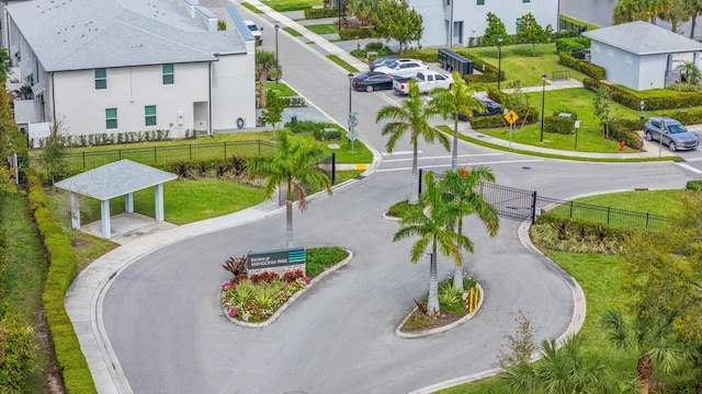 bird's eye view featuring a residential view