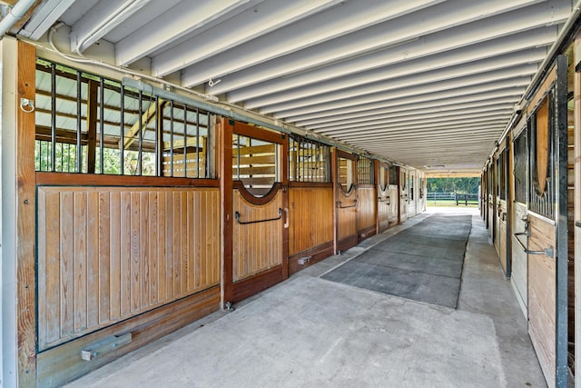 view of horse barn