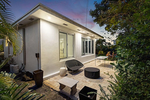 view of patio featuring visible vents