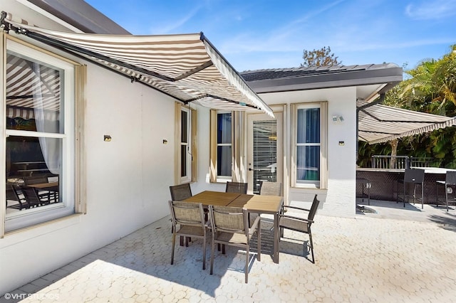 view of patio / terrace with outdoor dining area