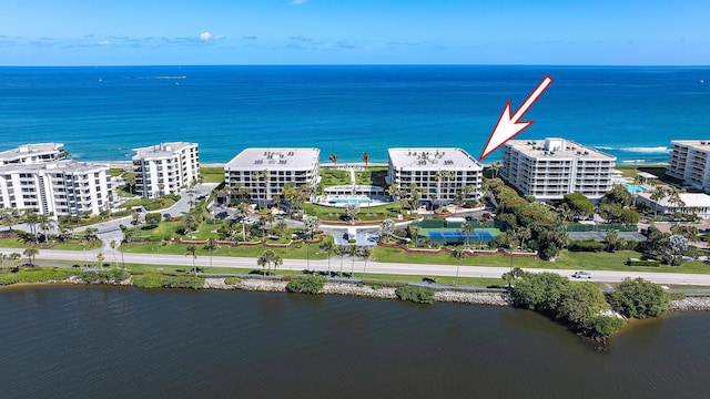 3140 S Ocean Blvd S Unit 502S, Palm Beach, FL 33480 - bird's eye view featuring a water view