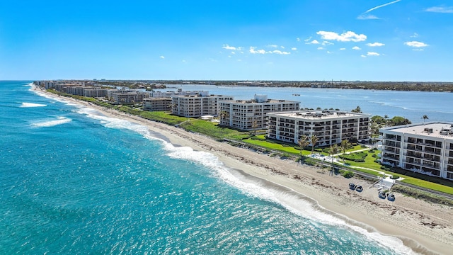 3140 S Ocean Blvd S Unit 502S, Palm Beach, FL 33480 - bird's eye view with a view of city, a view of the beach, and a water view