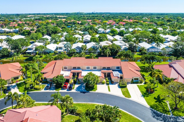 bird's eye view with a residential view