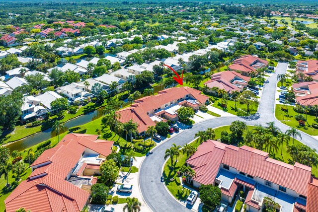 aerial view featuring a residential view