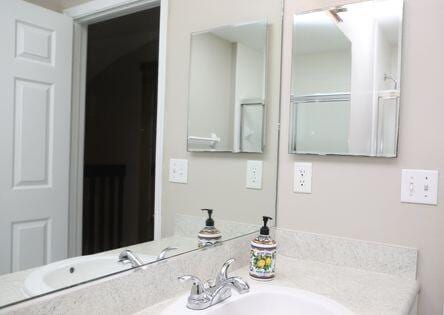 bathroom featuring vanity