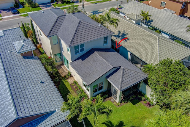 birds eye view of property featuring a residential view