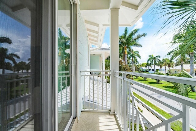 view of balcony