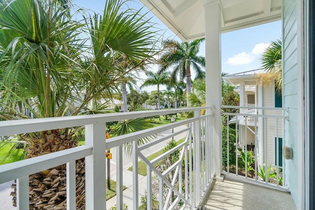 view of balcony