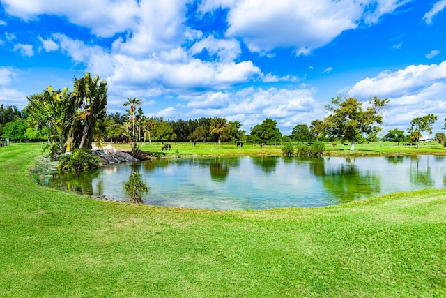 view of water feature