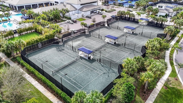 aerial view featuring a residential view