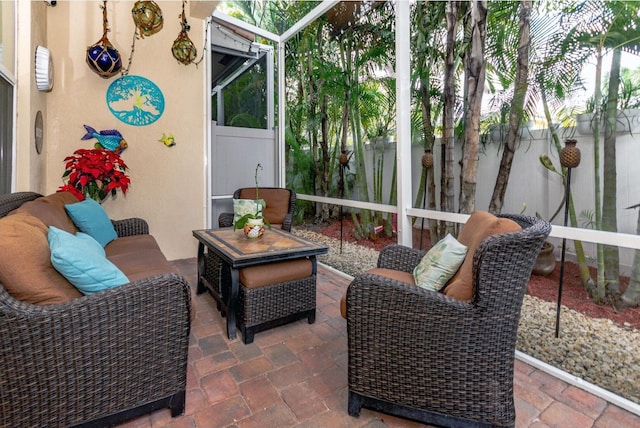 view of sunroom / solarium