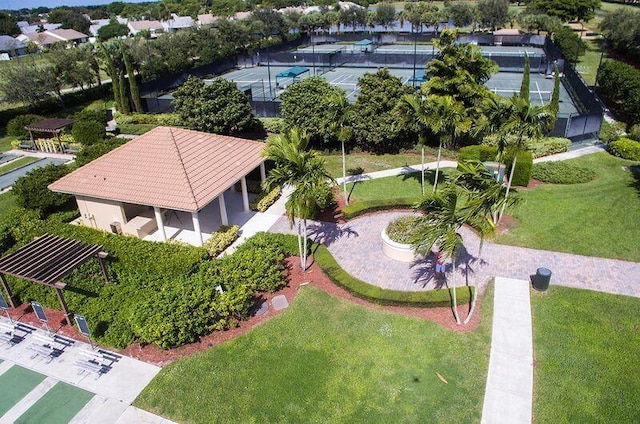 birds eye view of property