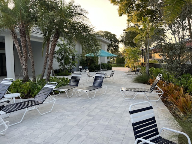 view of home's community featuring a patio