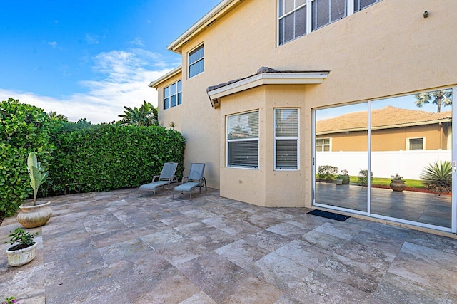 view of patio / terrace with fence